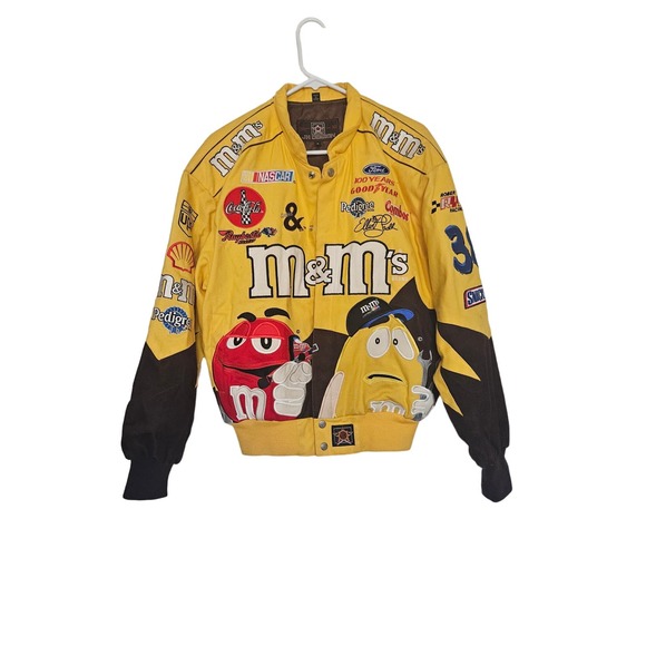 Nascar Other - Vintage Nascar yellow M&M Jacket Elliott Sadler